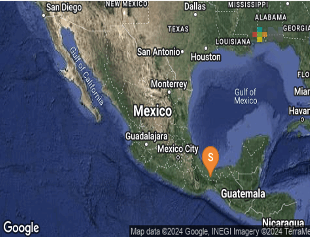 Registran sismo al sureste de Sayula de Alemán